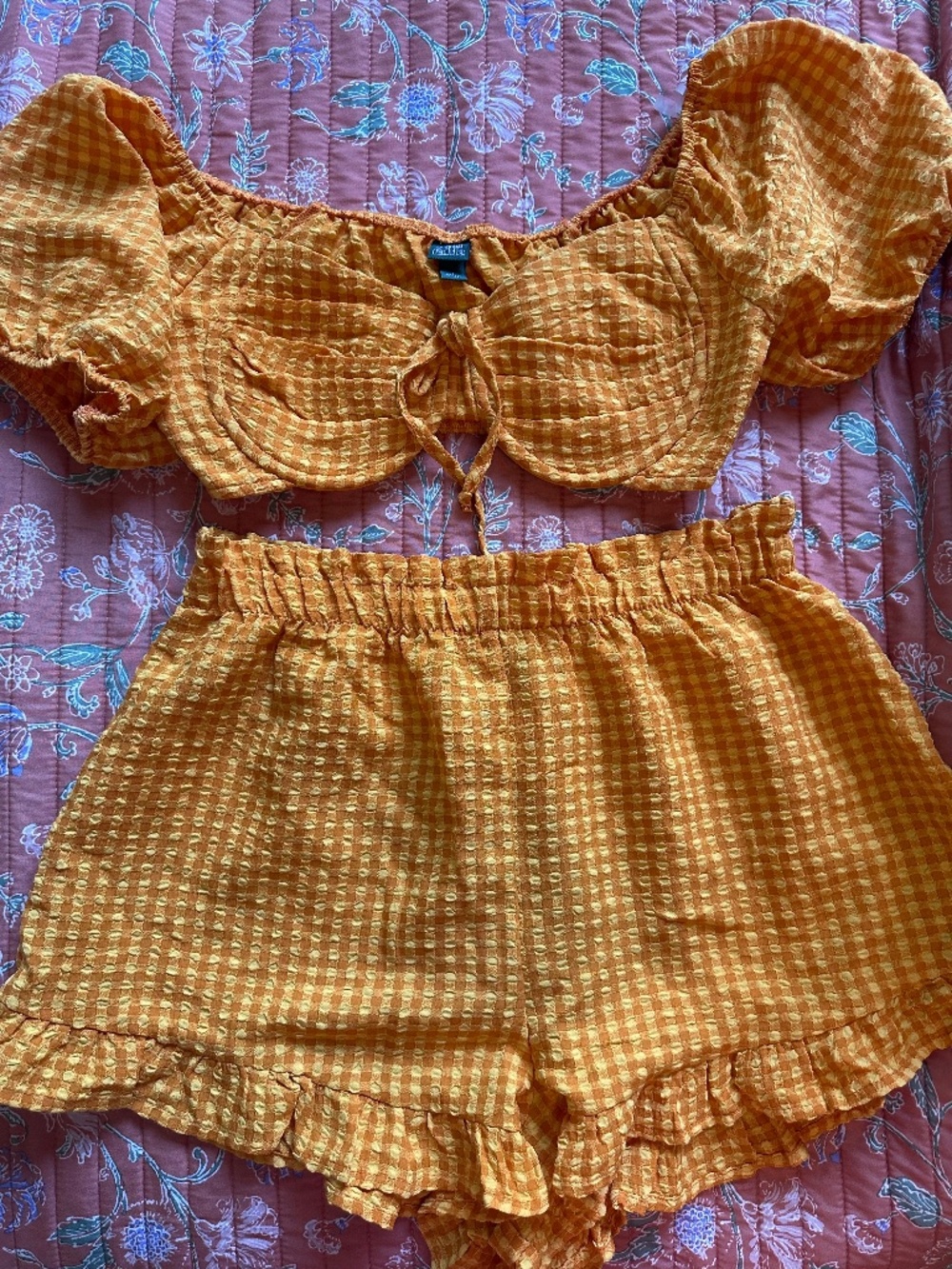 Wild Fable 2 piece gingham set!